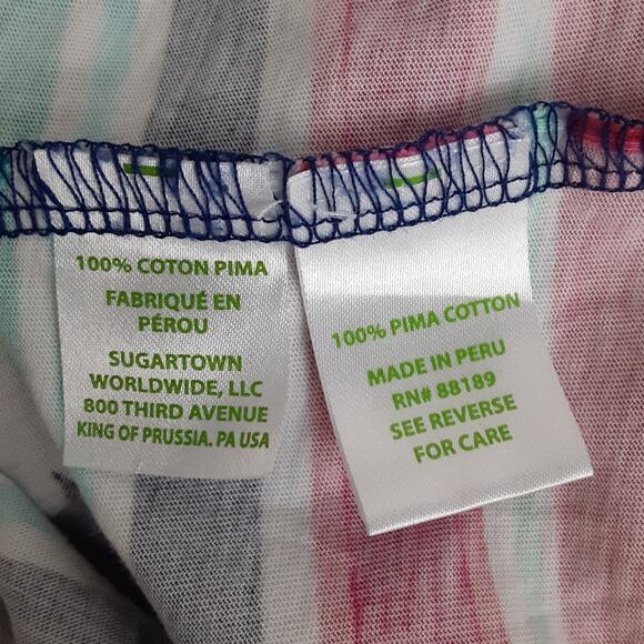 Lilly Pulitzer Beacon T Shirt Dress Pima Cotton Little Fish Chase Bomber Blue S - Picture 4 of 8